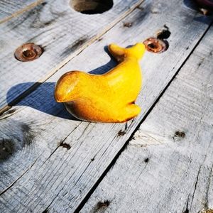 Vintage Achill Irish Pottery Yellowy  Brown Colour Pottery Seal